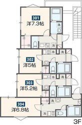 ＭＥＬＤＩＡ北綾瀬Vの物件間取画像